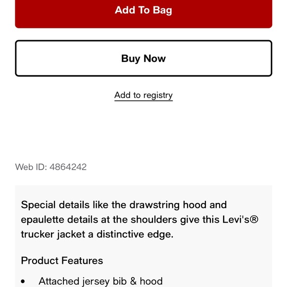 Never worn men's Levi jacket - Picture 6 of 6